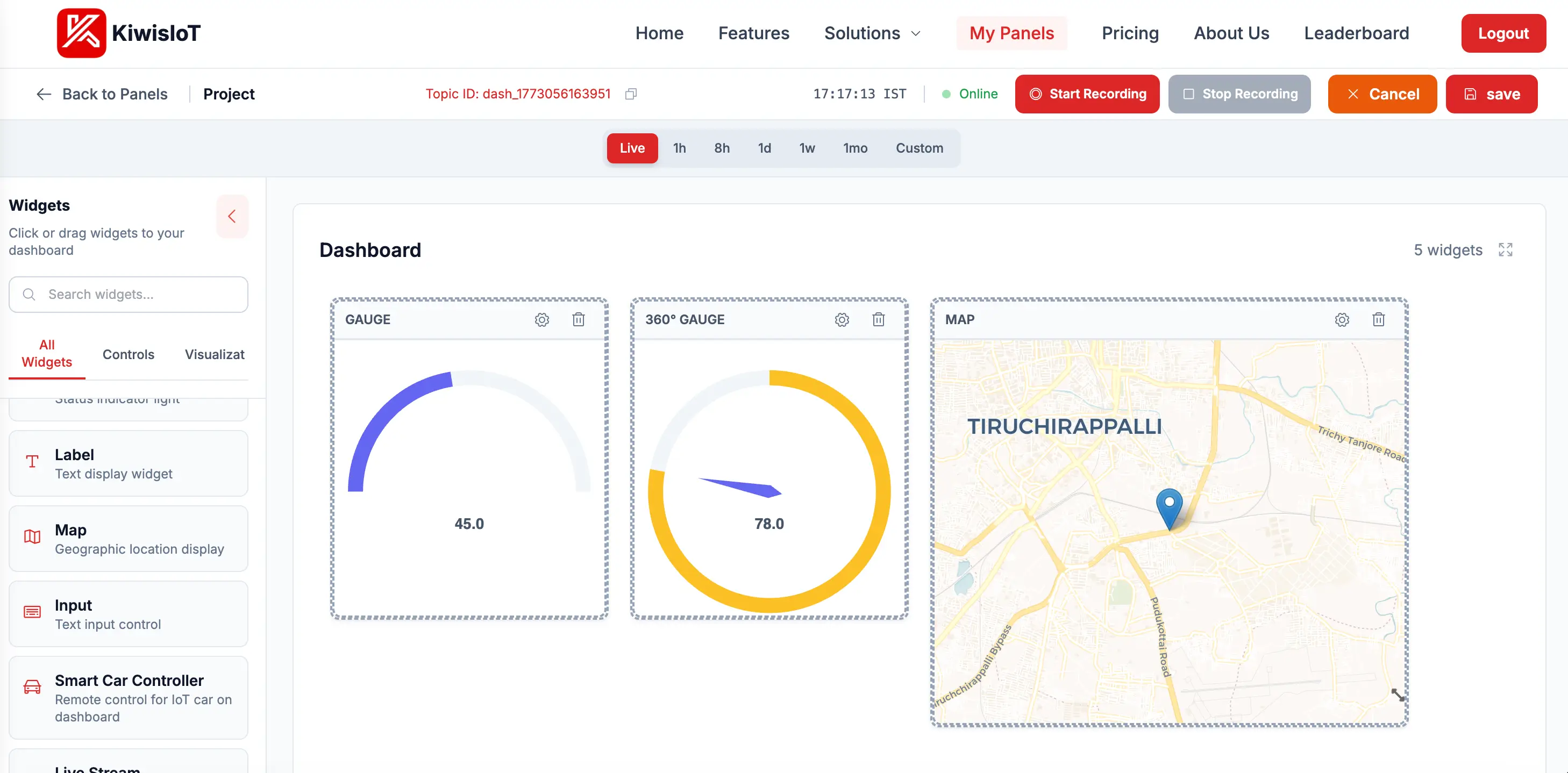 View and monitor your data